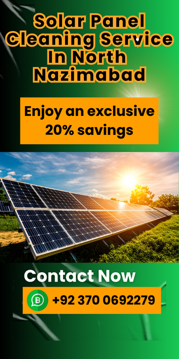 Solar Panel Cleaning service in north nazimabad karachi
